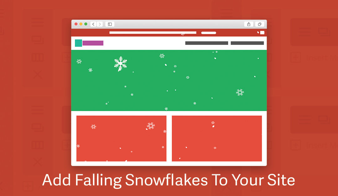 How to Add Falling Snowflakes to Your Divi WordPress Website