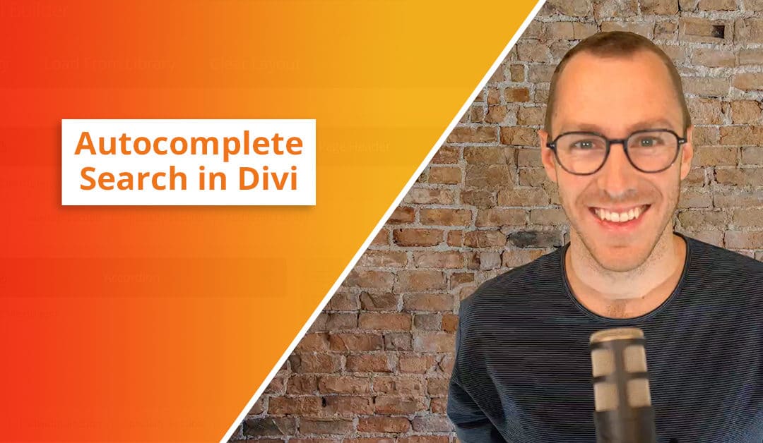 How to Add Autocomplete Search to Divi